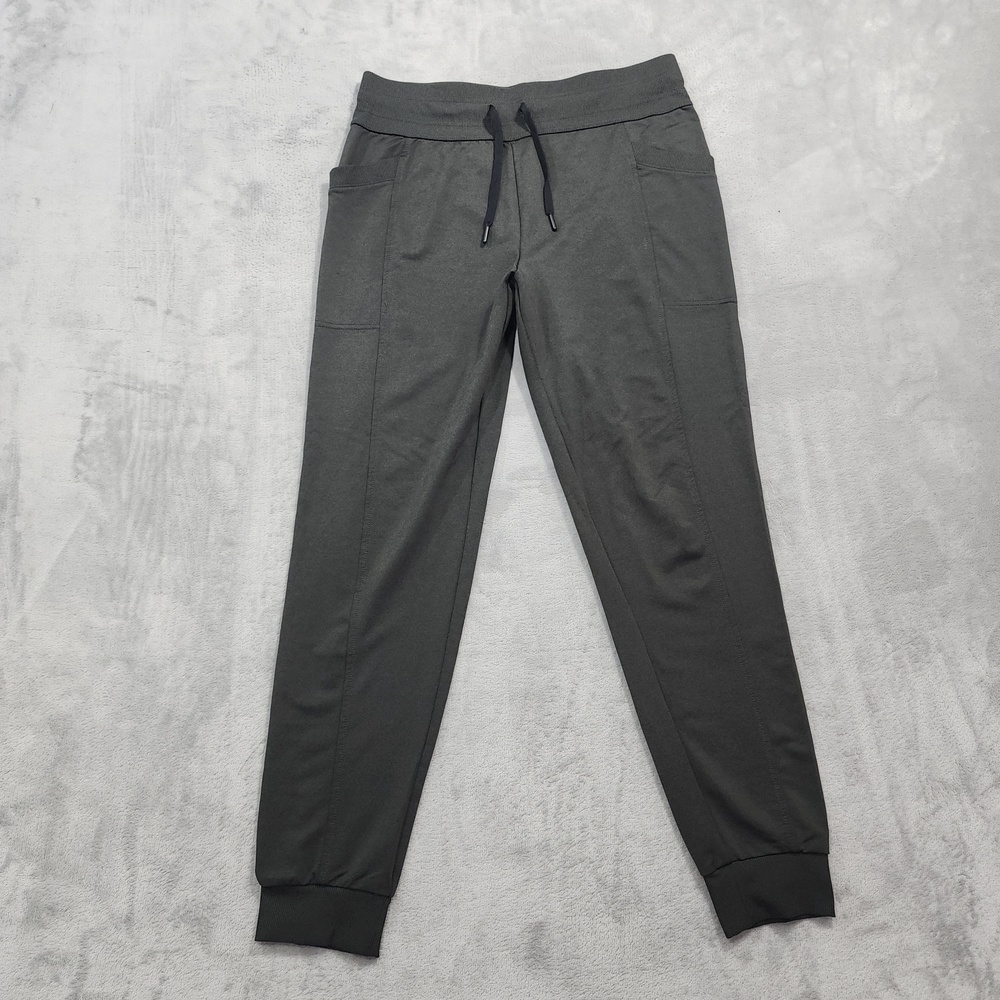 32 Degrees Pants Womens M Black Heat Knit Jogger Drawstring Stretch Casual